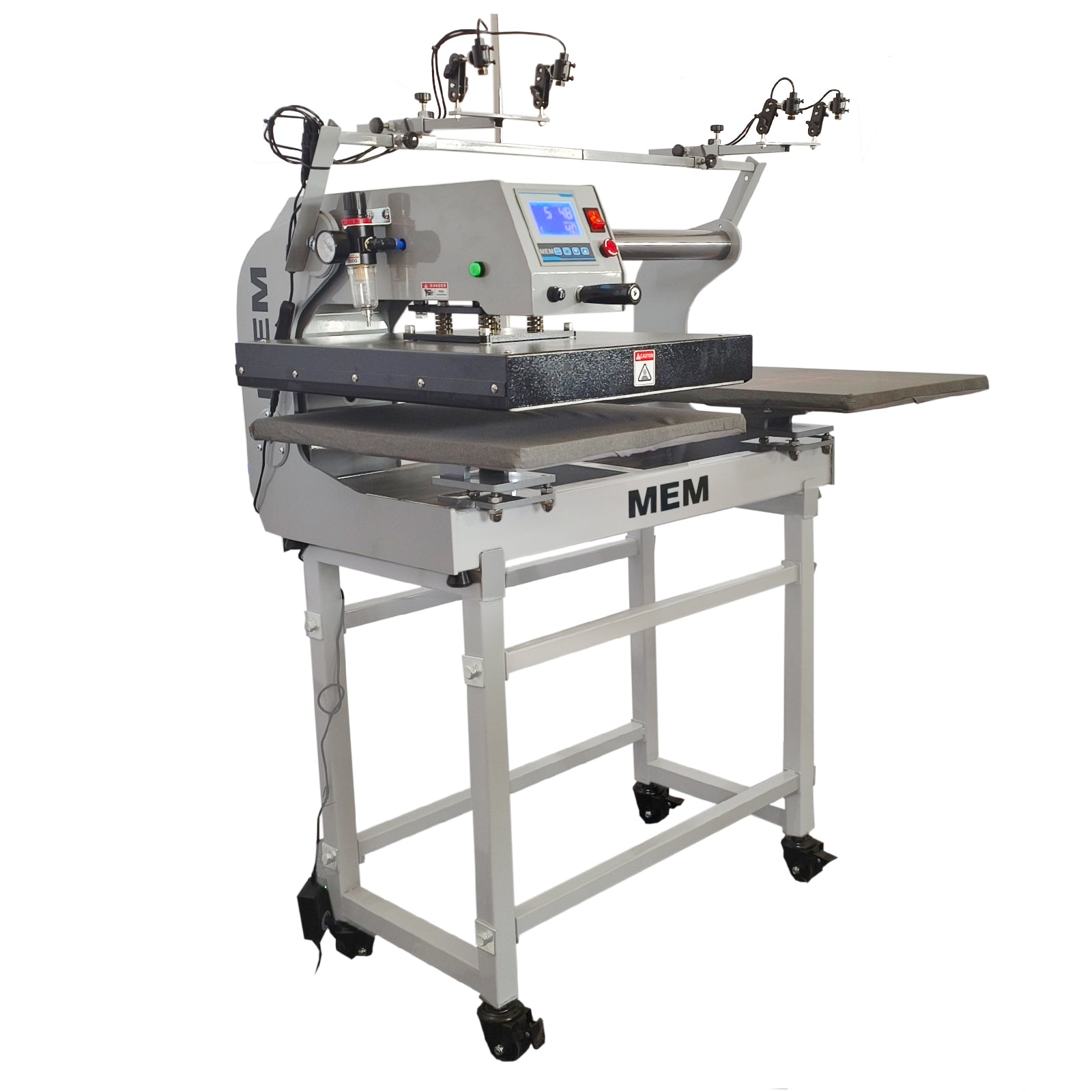 MEM 16in x 24in Semi-Automatic Pneumatic Double Station Heat Press
